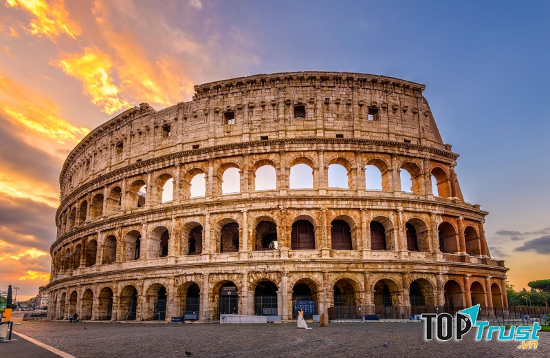 Rome được xem là địa điểm du lịch tuyệt vời nhất cho các cặp đôi mới cưới