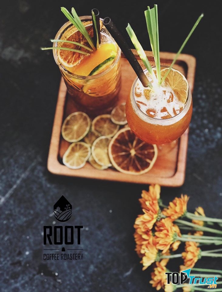 Trà đào cam sả của Root cafe
