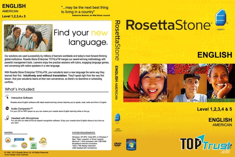 Roseta Stone đang ngày càng được nhiều bạn trẻ trong và ngoài nước yêu thích, sử dụng