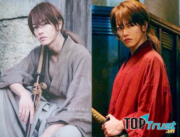 Nam chính Sato Takeru cực ngầu trong Rurouni Kenshin.