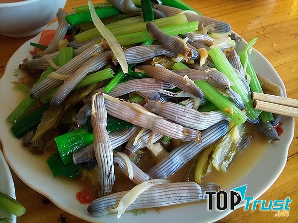 Món sá sùng xào độc đáo tại Côn Đảo
