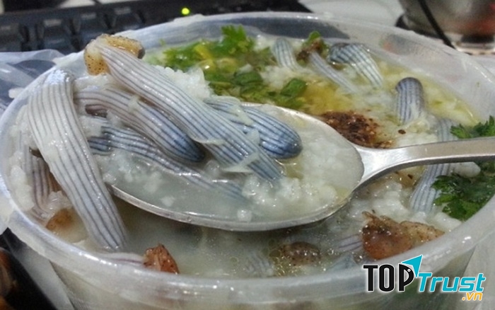 Sá sùng nấu cháo