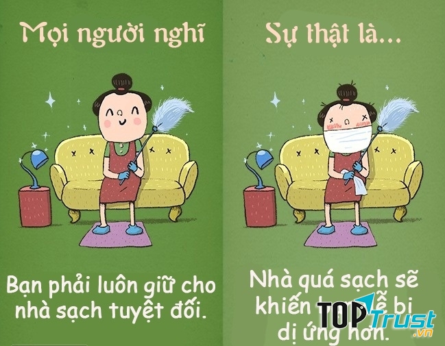 Sạch sẽ quá mức