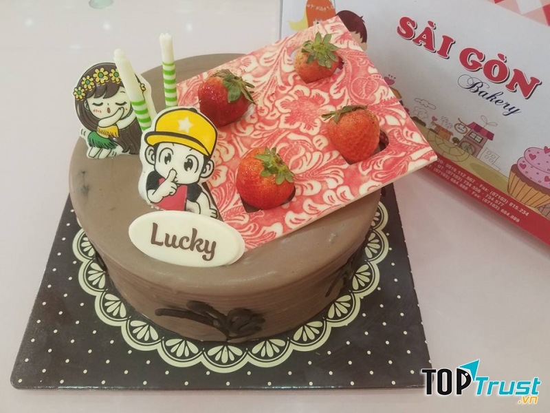 Bánh kem của Sài Gòn Bakery rất được chăm chút ở khâu trang trí, đủ màu sắc, kiểu dáng, họa tiết