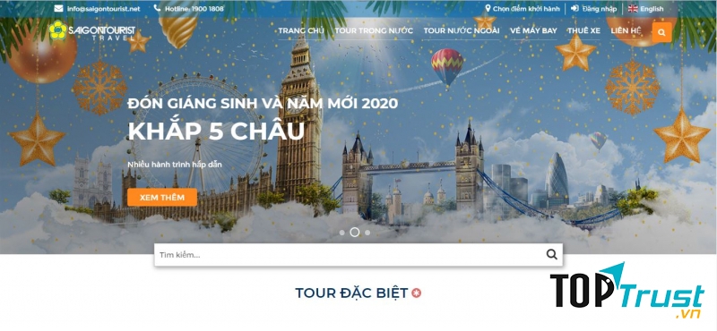 Trang web của Saigontourist