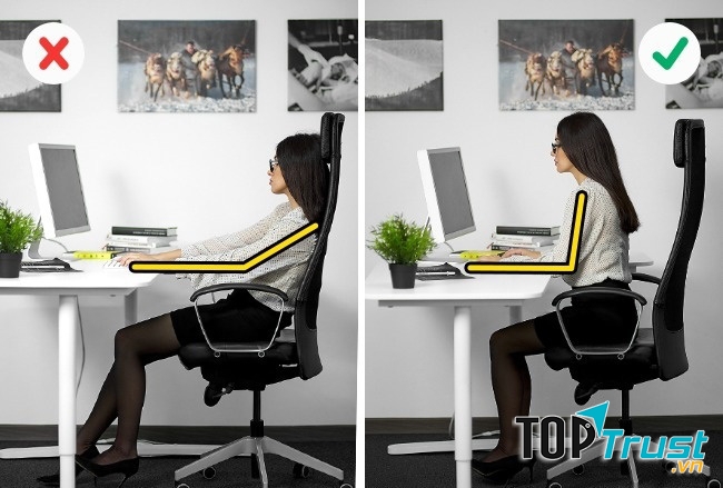 Khi bạn làm việc hay vận động sai tư thế sẽ làm tăng nguy cơ mắc bệnh xương khớp.