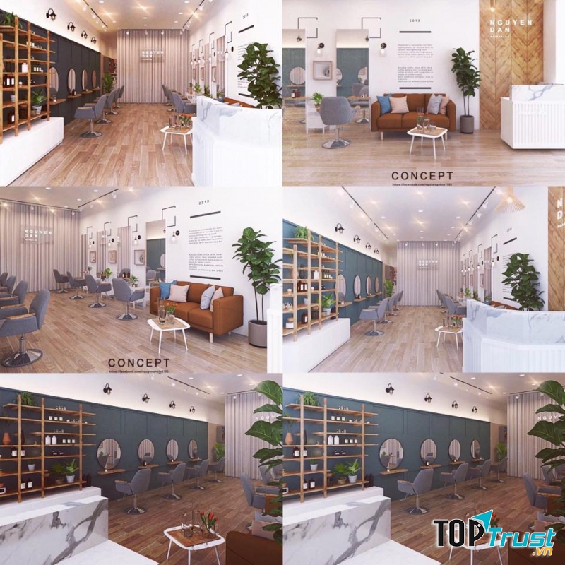 Không gian siêu đẹp tại Salon Nguyễn Dân