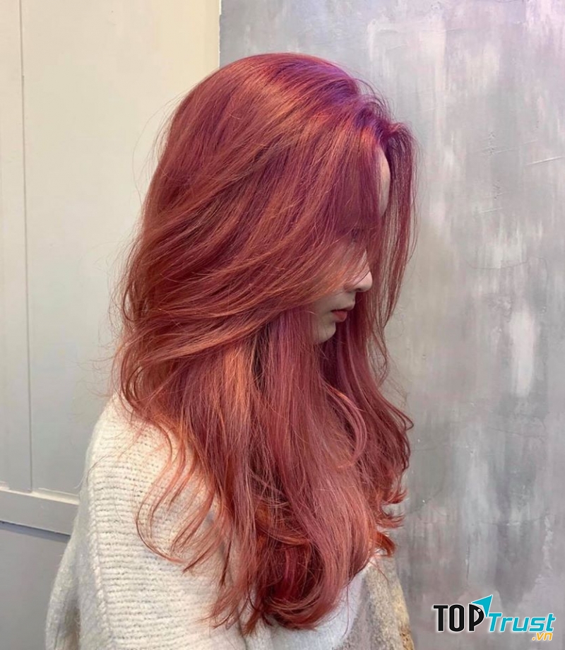 Tóc nhuộm tại Salon Sinh Anh