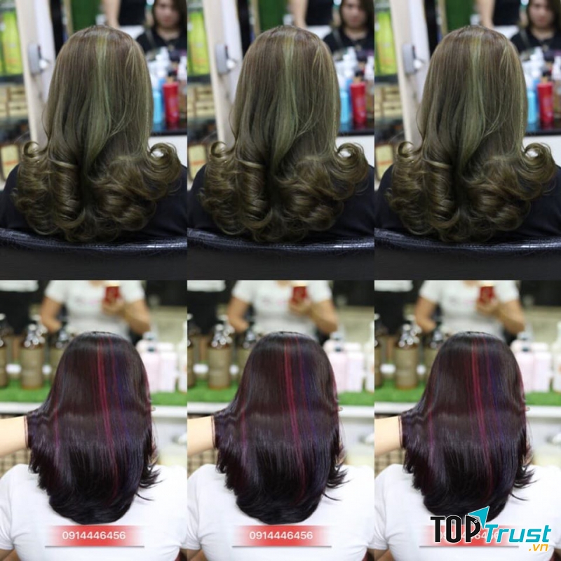 Tóc nhuộm tại Salon Thu Đường
