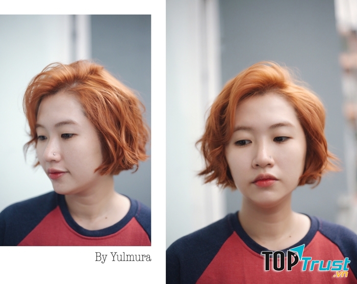 Kiểu tóc được tạo tại salon