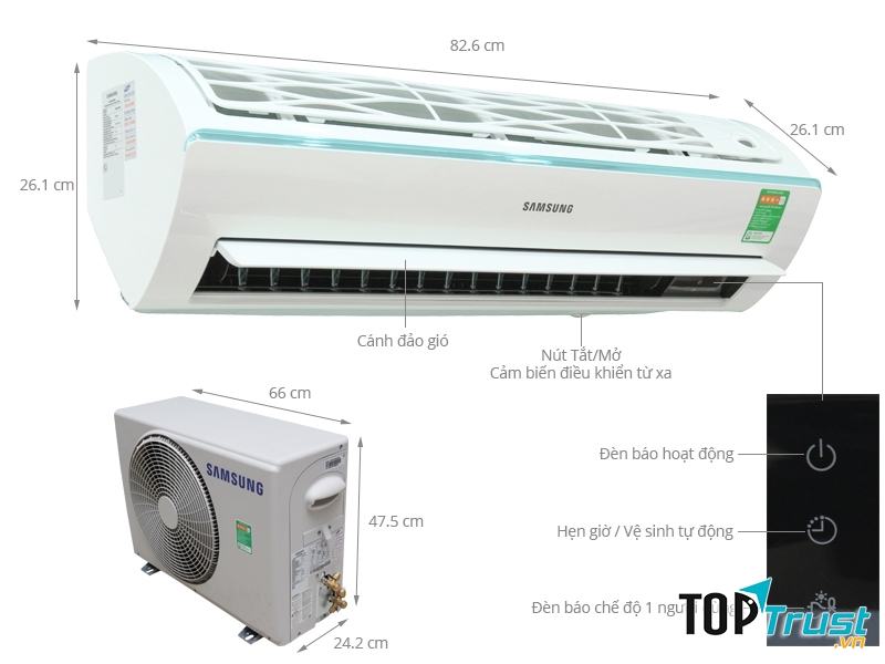 Cấu tạo các bộ phận của điều hoà