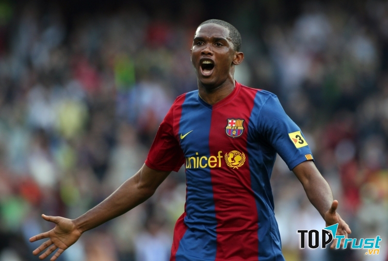 Samuel Eto'o đã có quãng thời gian vô cùng thành công tại Barcelona.