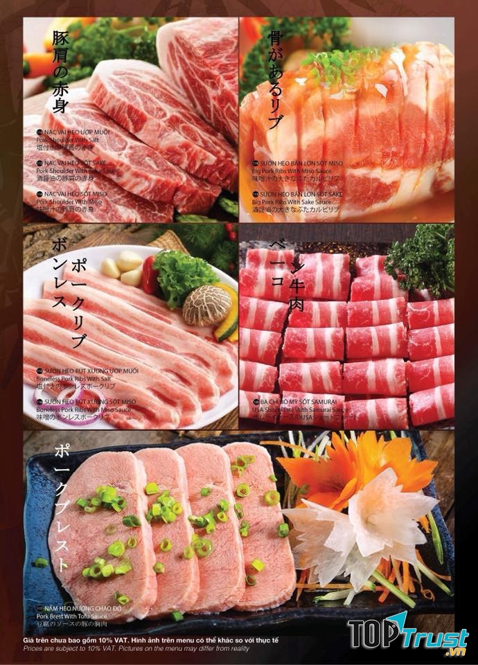 Buffet Nhật hấp dẫn tại nhà hàng