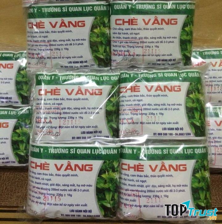 Sản phẩm chè vằng của học viện Lục Quân 1