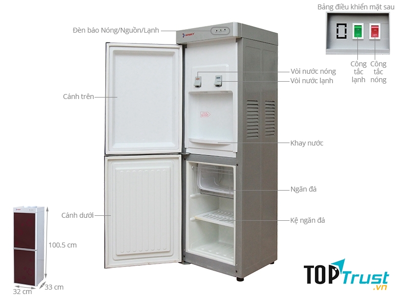 Cây nước nóng lạnh Sanaky VH-309HP1