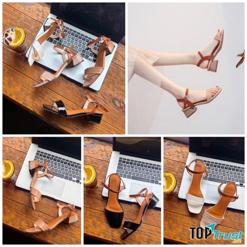Sandal bảng ngang quai hậu