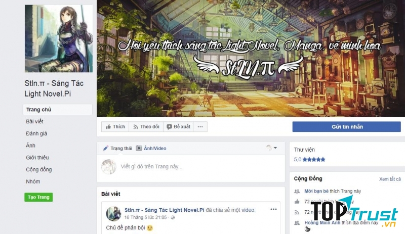 Giao diện Facebook StLN.π