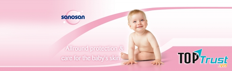 Sữa tắm gội của Sanosan phù hợp cho bé sơ sinh