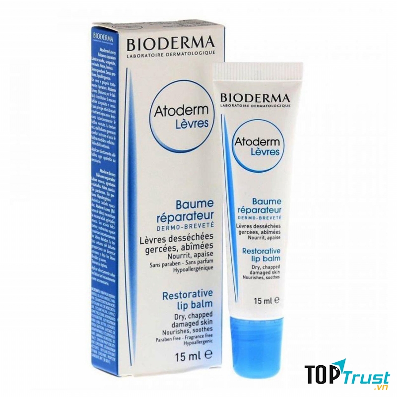 Sáp Dưỡng Ẩm Dành Cho Môi Khô, Nứt Nẻ Atoderm Baume Levres Bioderma