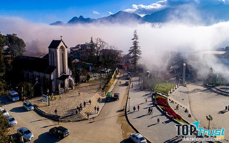 Sapa trong sương sớm