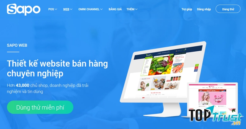 Sapo Web, thiết kế website bán hàng chuyên nghiệp