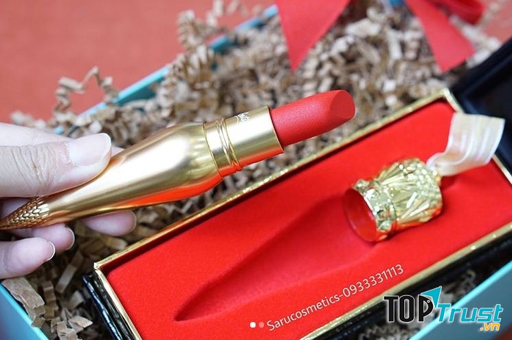 Son Louboutin Saru đỏ cam Altressa