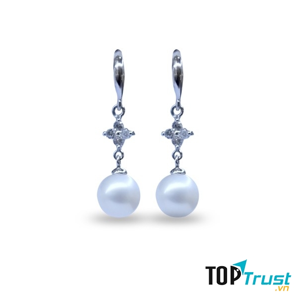 Bông tai ngọc trai Earring Akoya K9R4 (hình ảnh lấy từ website của Sea Pearl)