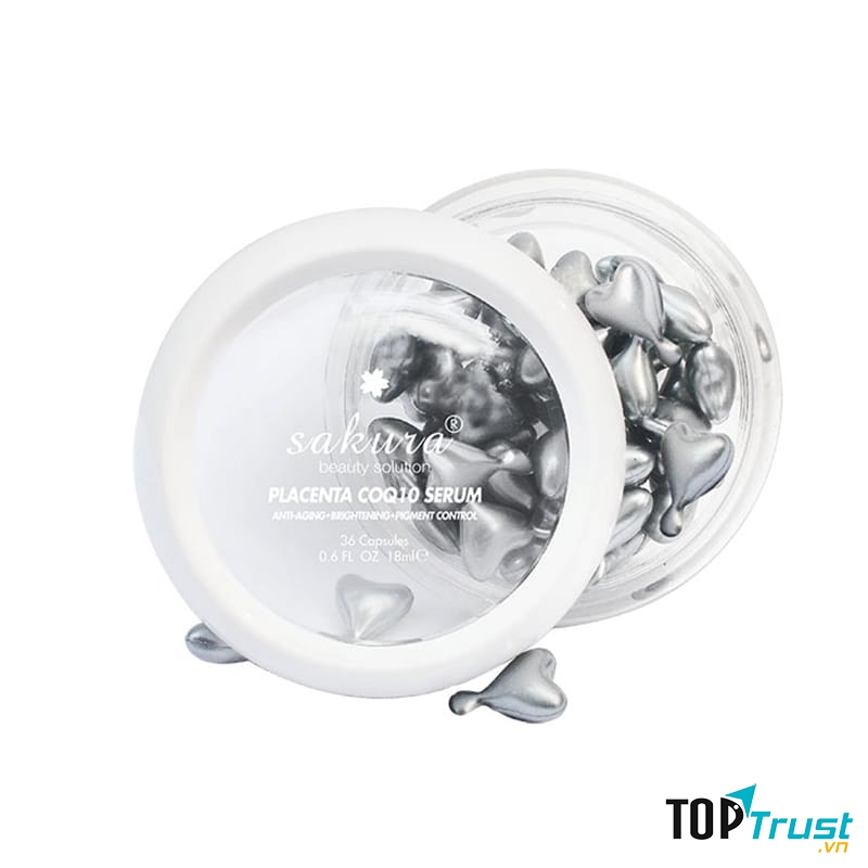 Serum dưỡng trắng, chống lão hóa Sakura Beauty Solution Placenta CoQ10