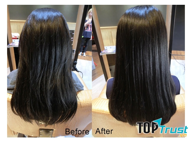 Mái tóc được phục hồi tốt khi sử dụng SERUM BƯỞI HỒNG PINK GRAPEFRUIT