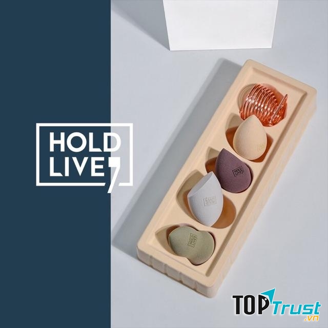 Set Bông Mút Trang Điểm Hold Live Multifunctional Beauty Blender