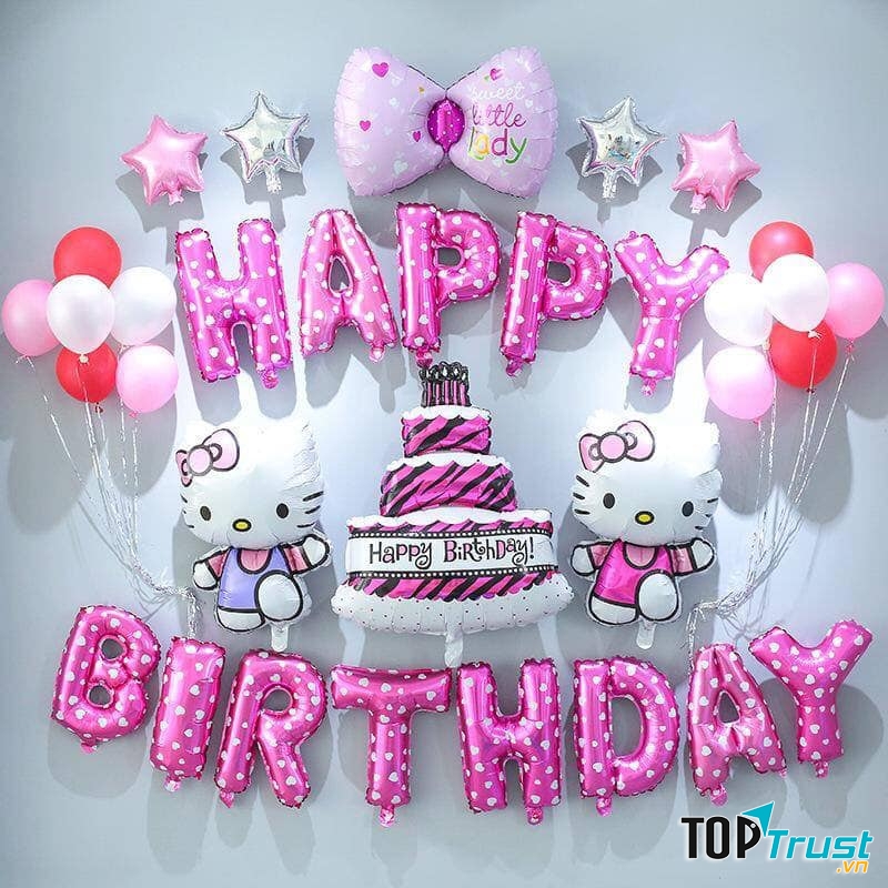 Set trang trí sinh nhật giá rẻ - Mimi