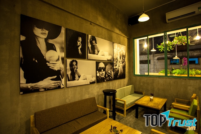 Quán được trang trí đặc biệt