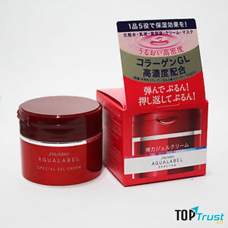 Sản phẩm Sheseido Aqualabel đỏ.