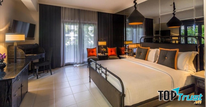 Một căn phòng ngủ của Shinta Mani Resort