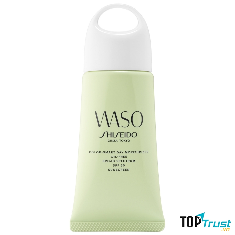 WASO Color-Smart Day Moisturizer Oil-Free Broad Spectrum có thể dùng thay kem nền hay kem che khuyết điểm
