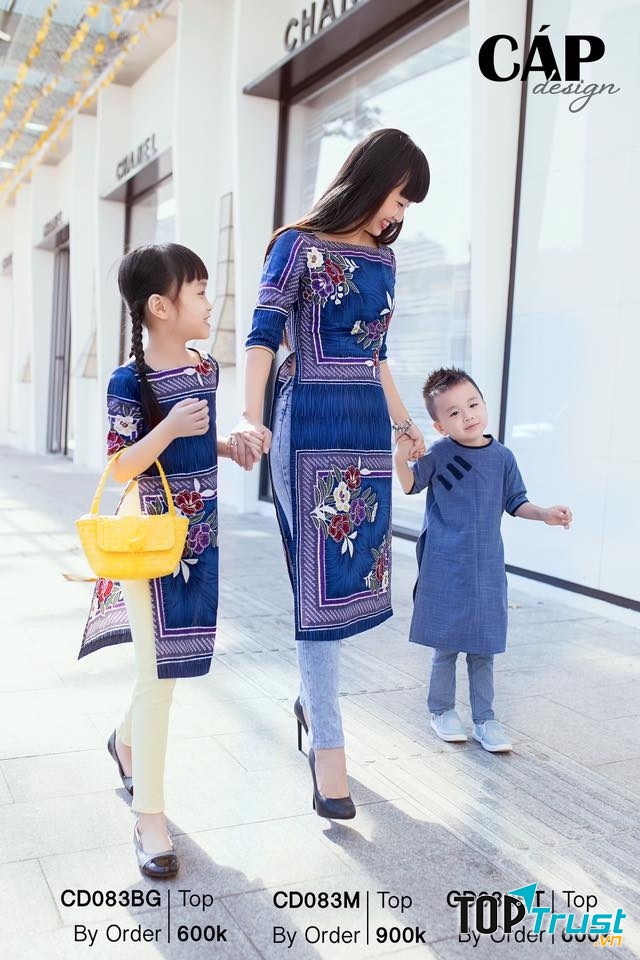 Mẫu áo dài đốn tim các mẹ bỉm sữa của Ceilio