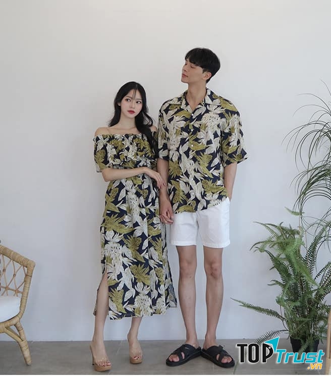 Mẫu áo đôi vô cùng đáng yêu