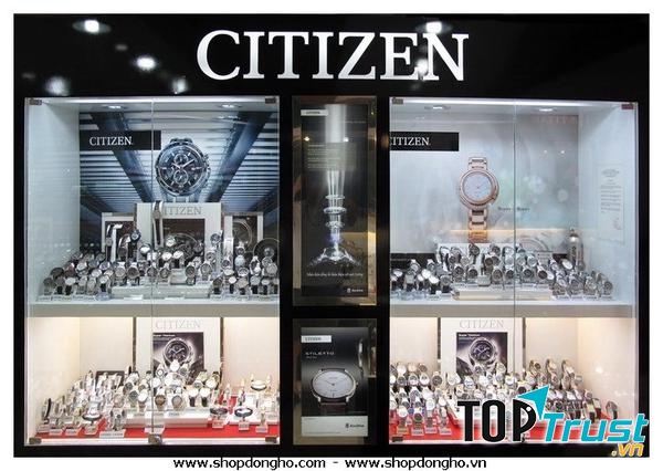 300 mẫu đồng hồ citizen được trưng bày tại shop đồng hồ