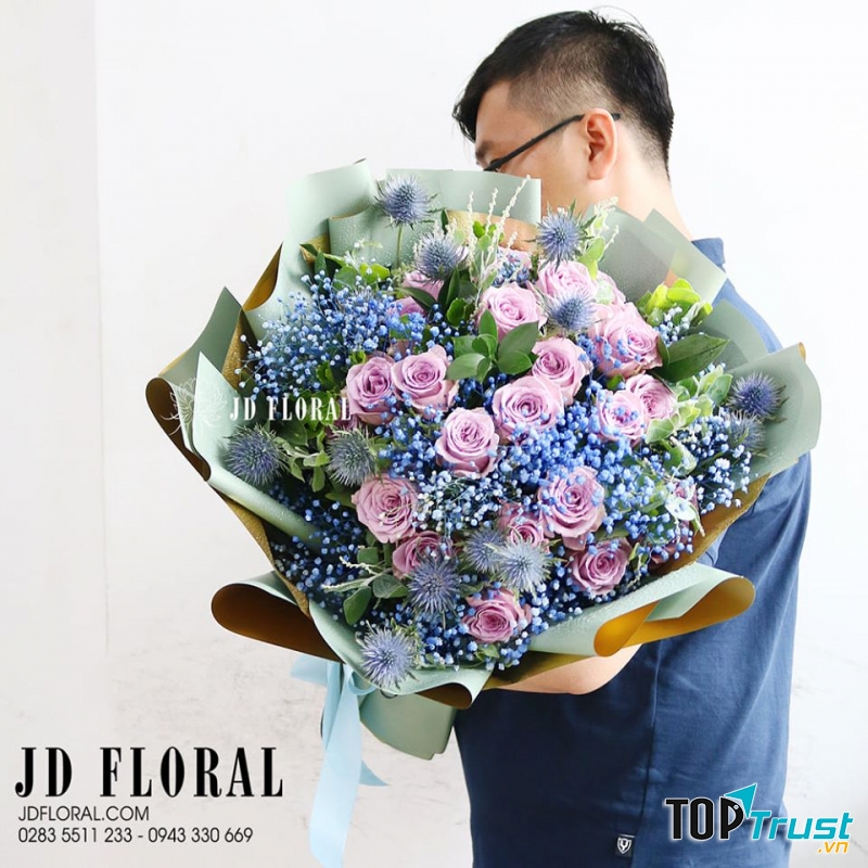 Hoa bó tặng nửa thân yêu