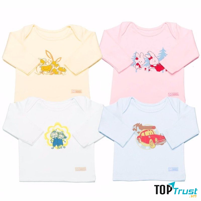 Lullaby áo cổ chồm - Trắng - 4Y