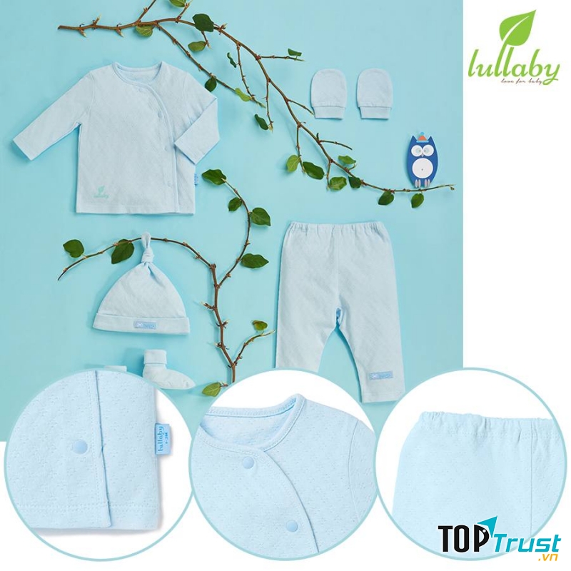 Quần áo sơ sinh Lullaby 100% cotton