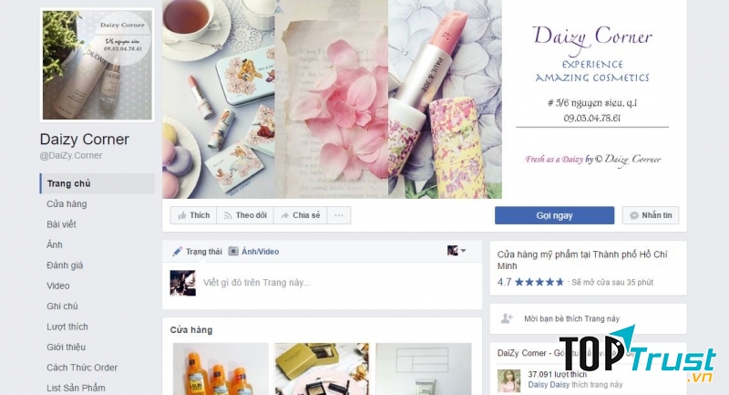 Trang Facebook của Daizy Corner