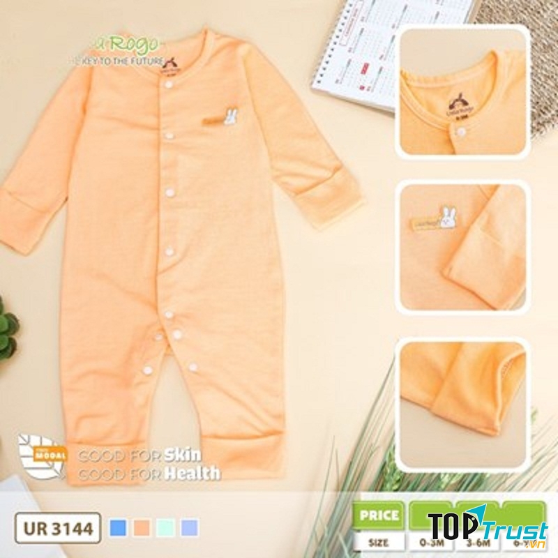 Body dài Modal lộn tay lộn chân cúc giữa Uala UR3144