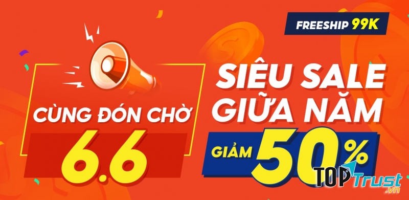 Shopee 6.6 Sale giữa năm