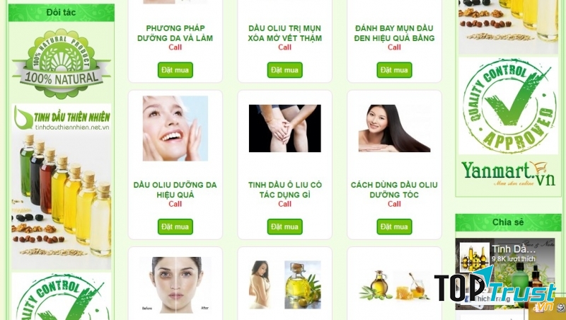 Sản phẩm của Tinh dầu Thiên nhiên