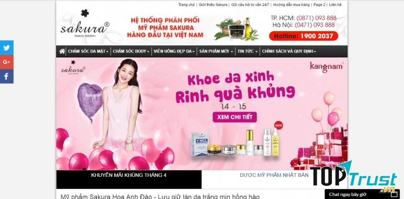 Mỹ phẩm Sakura Nhật Bản