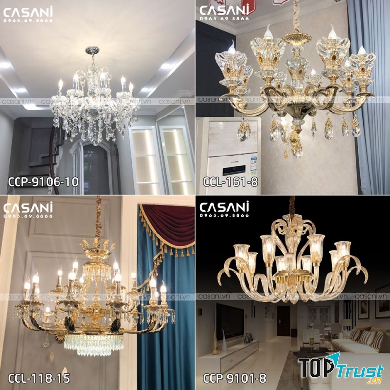 Siêu thị đèn chùm Casani