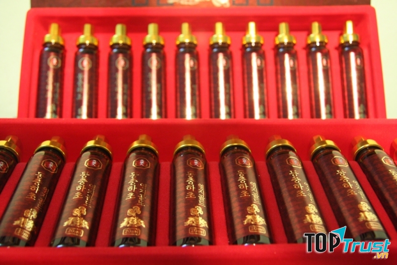 Sản phẩm Đông Trùng Hạ Thảo dạng ống tại siêu thị sâm Hàn Quốc