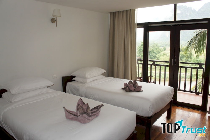 Phòng 2 giường đơn tại khách sạn