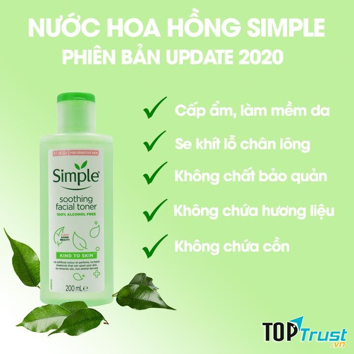 Nước hoa hồng không chứa cồn